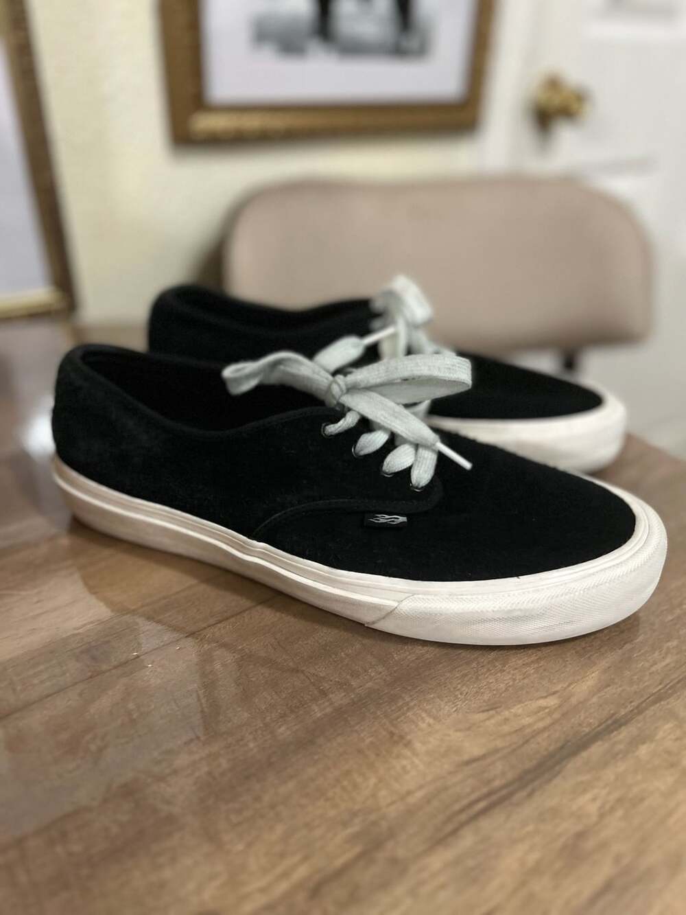 Straye Logan Black Suede Low-Top Skate Shoes